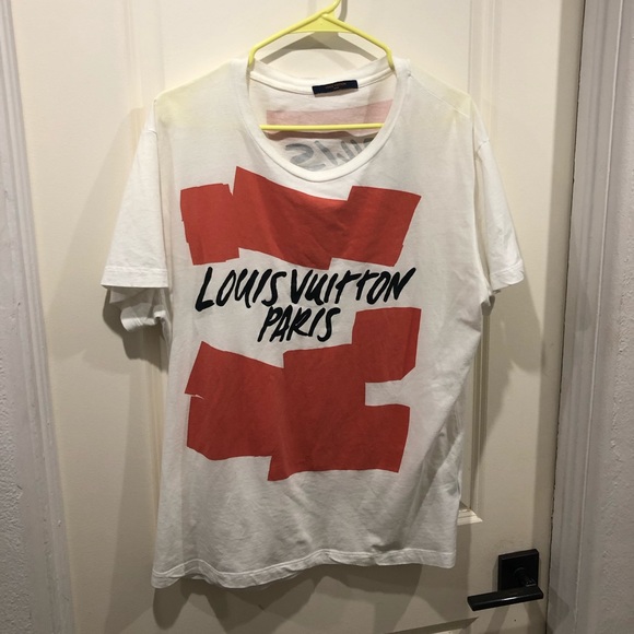 LOUIS VUITTON Hand painted t shirt